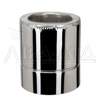 Труба дымохода 0,25м AiSi304 0,5мм термо нерж/нерж d100/160